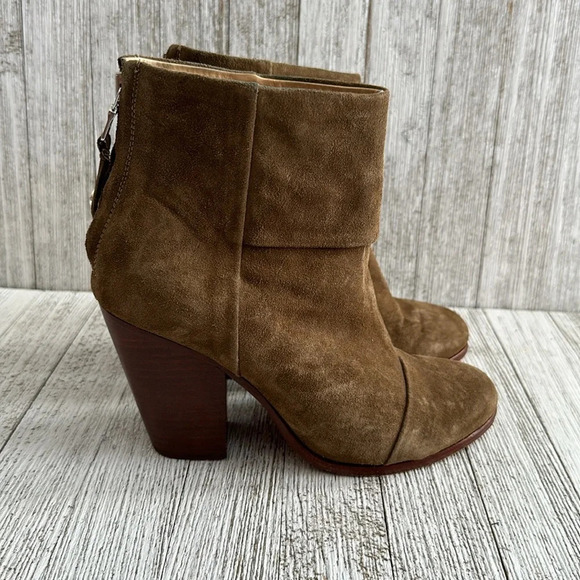 Rag & Bone Women's Olive green Classic Newbury Booties - Picture 7 of 9